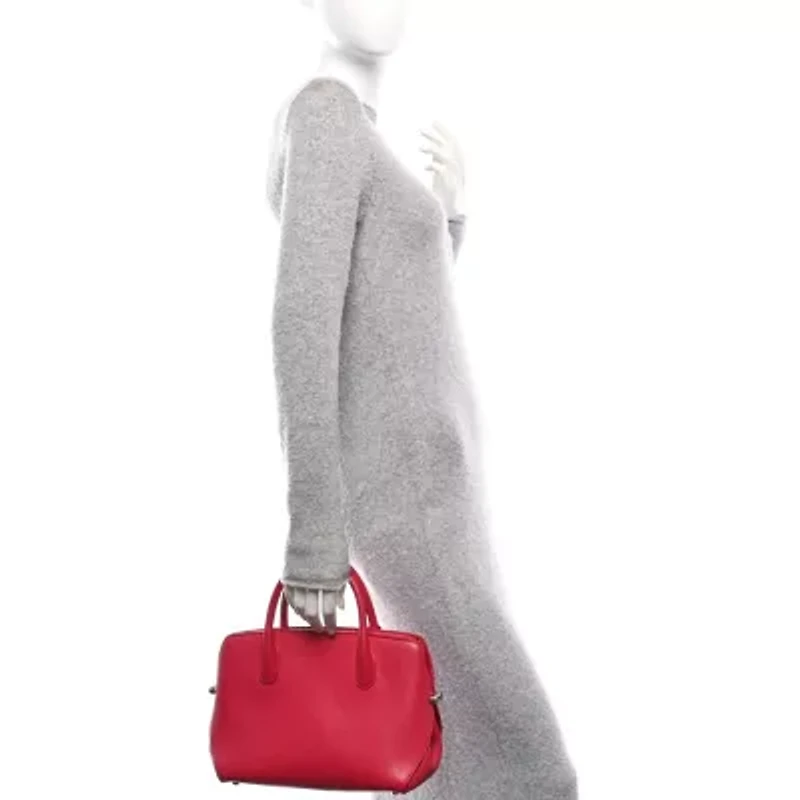Dior Grained Calfskin Bar Tote Coquelicot -FINAL SALE NO RETURNS