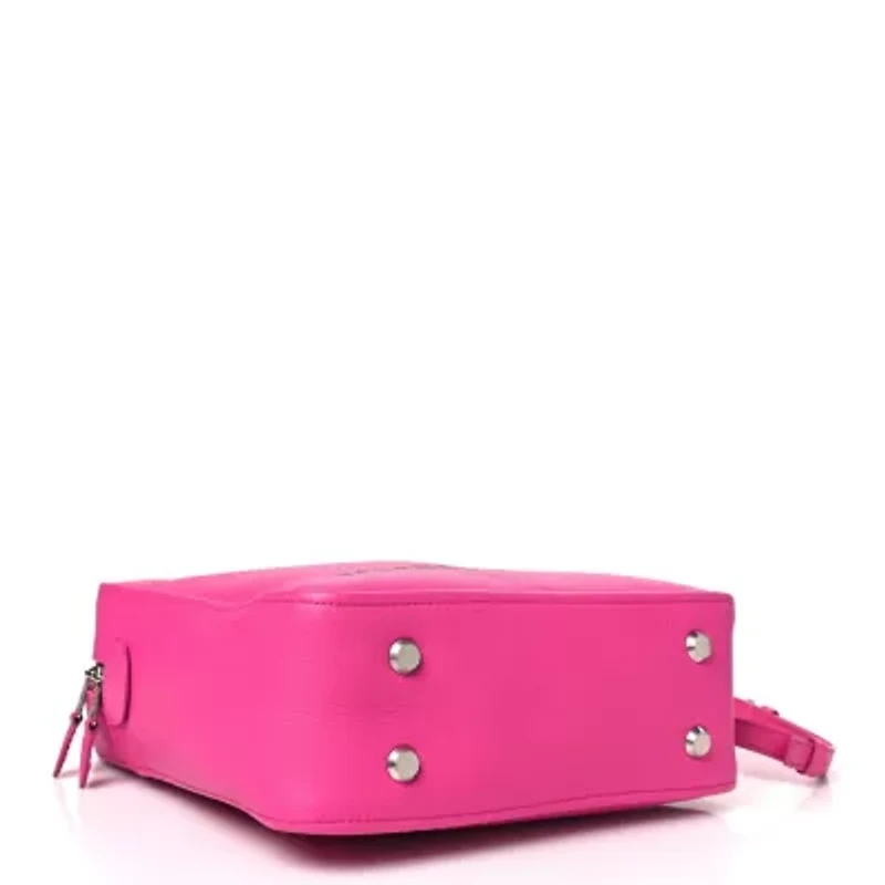 Balenciaga Shiny Day Calfskin S Triangle Duffle Pink -FINAL SALE NO RETURNS