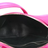 Balenciaga Shiny Day Calfskin S Triangle Duffle Pink -FINAL SALE NO RETURNS