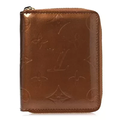 Louis Vuitton Vernis Zippy Coin Purse Wallet Bronze -FINAL SALE NO RETURNS