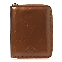 Louis Vuitton Vernis Zippy Coin Purse Wallet Bronze -FINAL SALE NO RETURNS