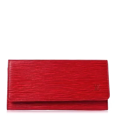 Louis Vuitton Epi Porte Yen Wallet Castillan Red -FINAL SALE NO RETURNS