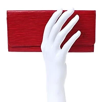 Louis Vuitton Epi Porte Yen Wallet Castillan Red -FINAL SALE NO RETURNS