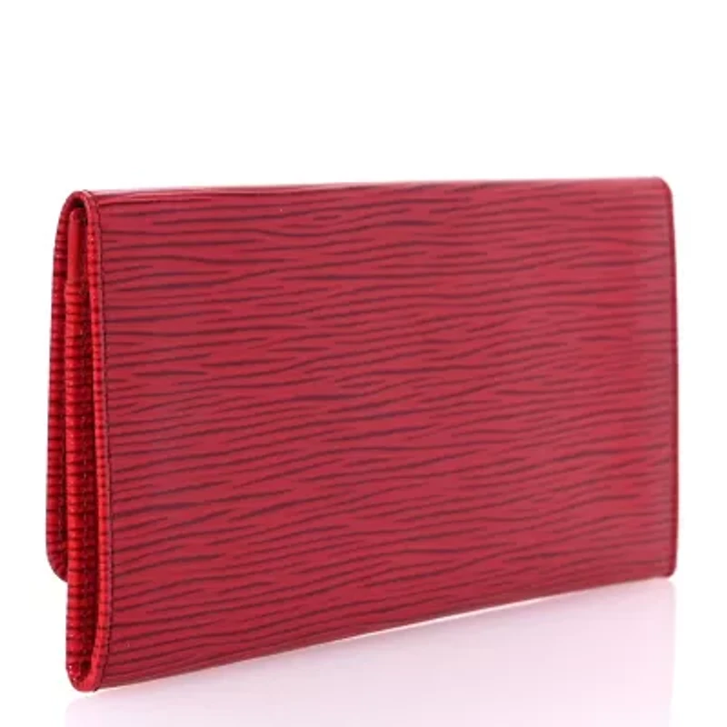 Louis Vuitton Epi Porte Yen Wallet Castillan Red -FINAL SALE NO RETURNS