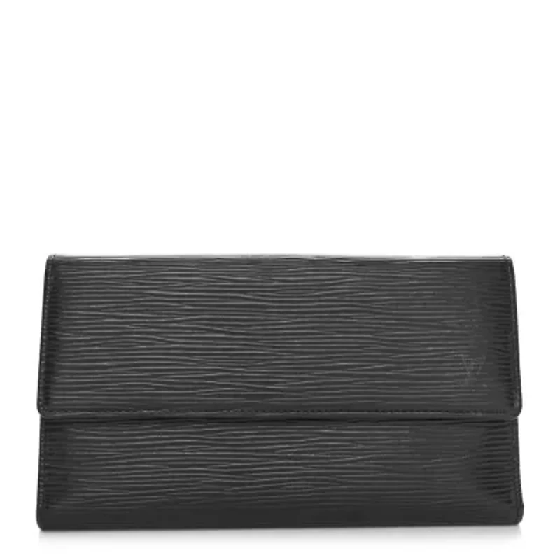 Louis Vuitton Epi Porte Tresor International Wallet Black -FINAL SALE NO RETURNS