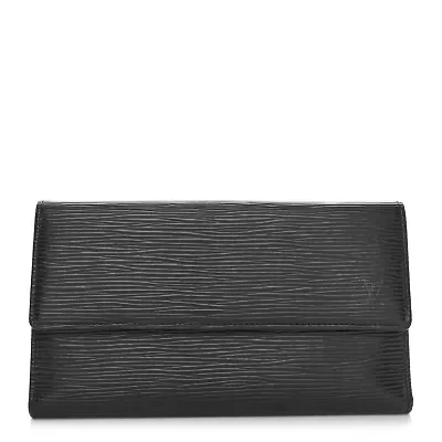 Louis Vuitton Epi Porte Tresor International Wallet Black -FINAL SALE NO RETURNS