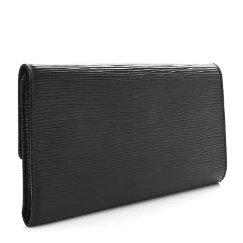 Louis Vuitton Epi Porte Tresor International Wallet Black -FINAL SALE NO RETURNS