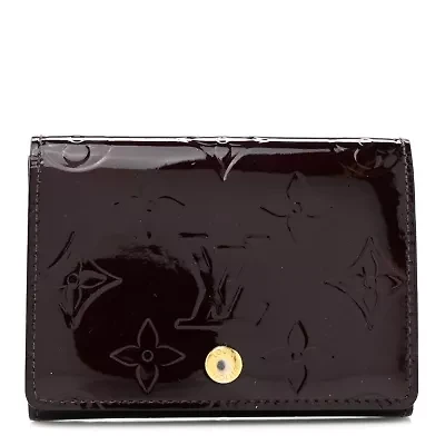 Louis Vuitton Vernis Business Card Holder Amarante -FINAL SALE NO RETURNS