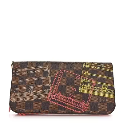 Louis Vuitton Damier Ebene 2014 Christmas Animation Zippy Wallet -FINAL SALE NO RETURNS