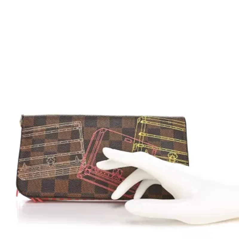 Louis Vuitton Damier Ebene 2014 Christmas Animation Zippy Wallet -FINAL SALE NO RETURNS