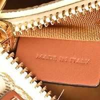 Celine Maillon Triomphe Canvas Calfskin Small Vertical Cabas Navy Tan -FINAL SALE NO RETURNS