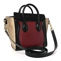 Celine Smooth Calfskin Mini Tri-Color Luggage Turquoise -FINAL SALE NO RETURNS