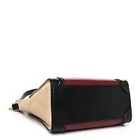 Celine Smooth Calfskin Mini Tri-Color Luggage Turquoise -FINAL SALE NO RETURNS