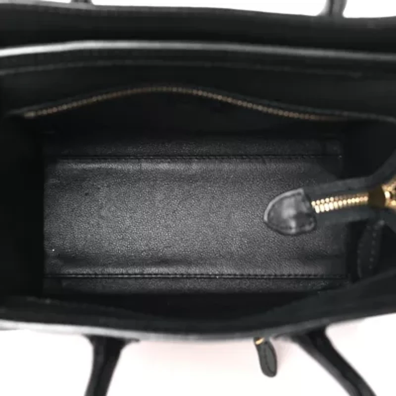 Celine Smooth Calfskin Mini Tri-Color Luggage Turquoise -FINAL SALE NO RETURNS