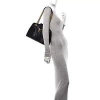 Louis Vuitton Calfskin New Wave Chain Tote Black -FINAL SALE NO RETURNS