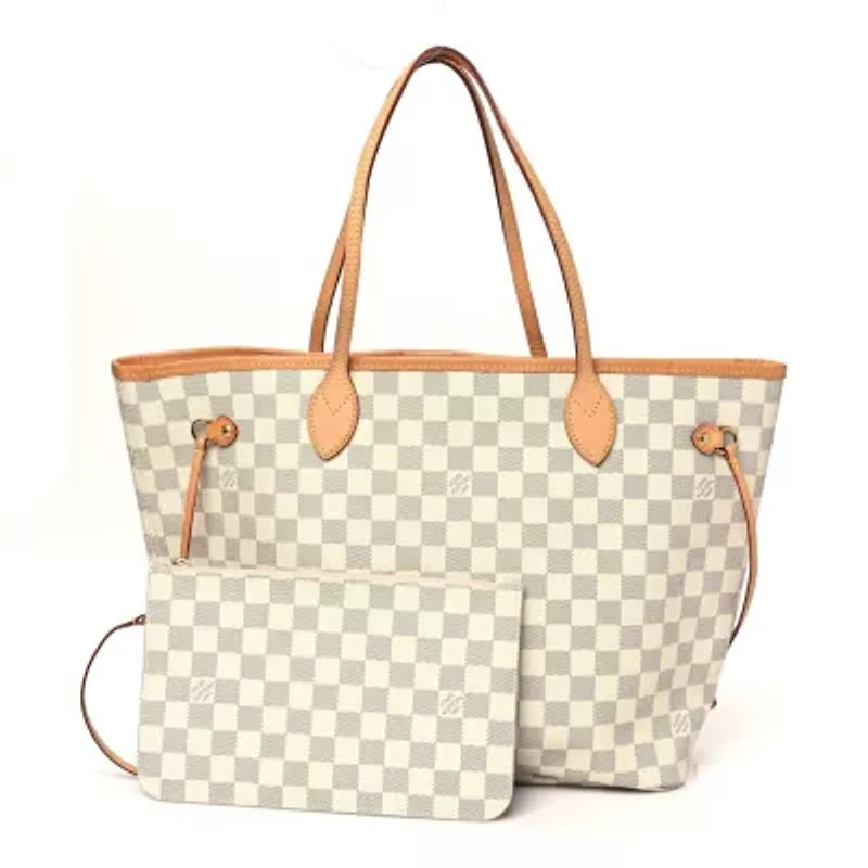 Louis Vuitton Damier Azur Neo Neverfull GM Rose Ballerine -FINAL SALE NO RETURNS