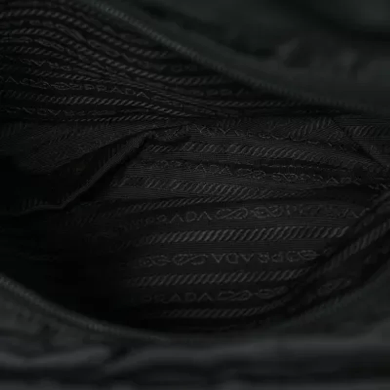 Prada Tessuto Nylon Calfskin Chain Tote Black -FINAL SALE NO RETURNS