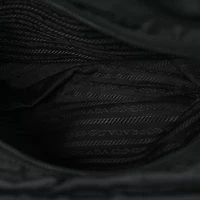 Prada Tessuto Nylon Calfskin Chain Tote Black -FINAL SALE NO RETURNS
