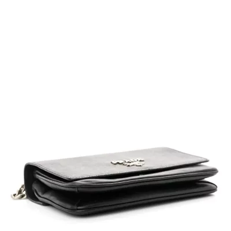 Prada Saffiano City Calfskin Flap Bag Black -FINAL SALE NO RETURNS