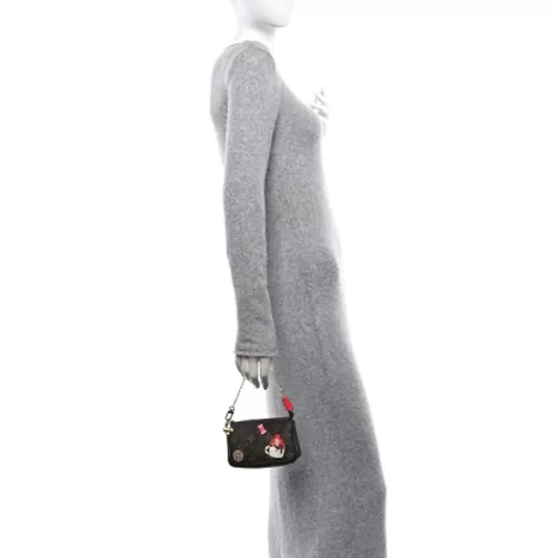 Louis Vuitton Monogram 2024 Christmas Animation Candy Factory Mini Pochette Accessories Candy Red -FINAL SALE NO RETURNS