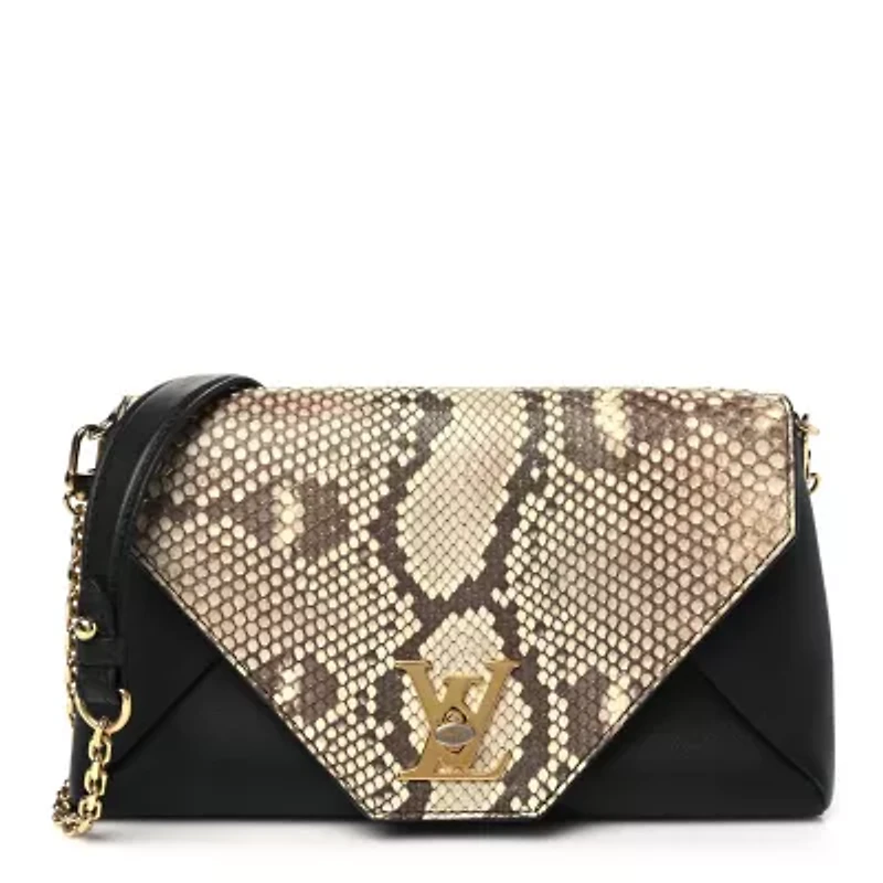 Louis Vuitton Snakeskin Calfskin Love Note Black -FINAL SALE NO RETURNS