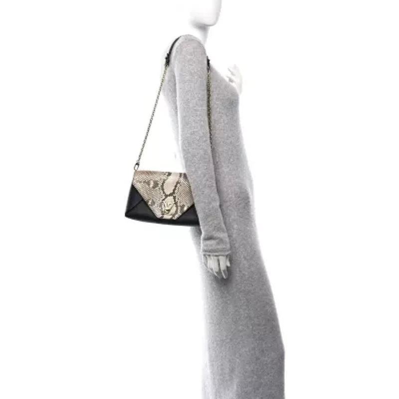 Louis Vuitton Snakeskin Calfskin Love Note Black -FINAL SALE NO RETURNS