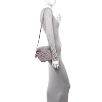 Saint Laurent denim Quilted 80's Vanity Bag Bleached Lilac -FINAL SALE NO RETURNS