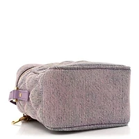 Saint Laurent denim Quilted 80's Vanity Bag Bleached Lilac -FINAL SALE NO RETURNS
