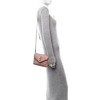Saint Laurent Calfskin Y Quilted Monogram Toy Loulou Crossbody Bag Tender Pink -FINAL SALE NO RETURNS