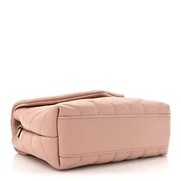 Saint Laurent Calfskin Y Quilted Monogram Toy Loulou Crossbody Bag Tender Pink -FINAL SALE NO RETURNS