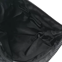 Gucci Nylon Monogram Dollar Calfskin Flat Messenger Bag Black -FINAL SALE NO RETURNS
