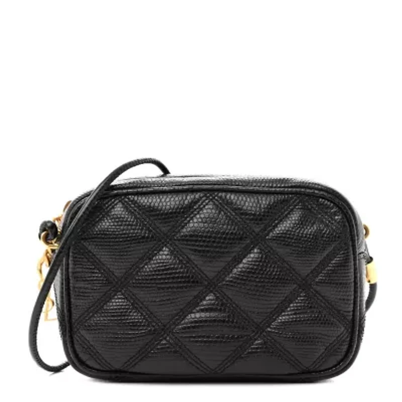 Saint Laurent Lizard Becky Camera Bag Black -FINAL SALE NO RETURNS