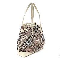 Burberry Supernova Check Net Drawstring Bag White -FINAL SALE NO RETURNS