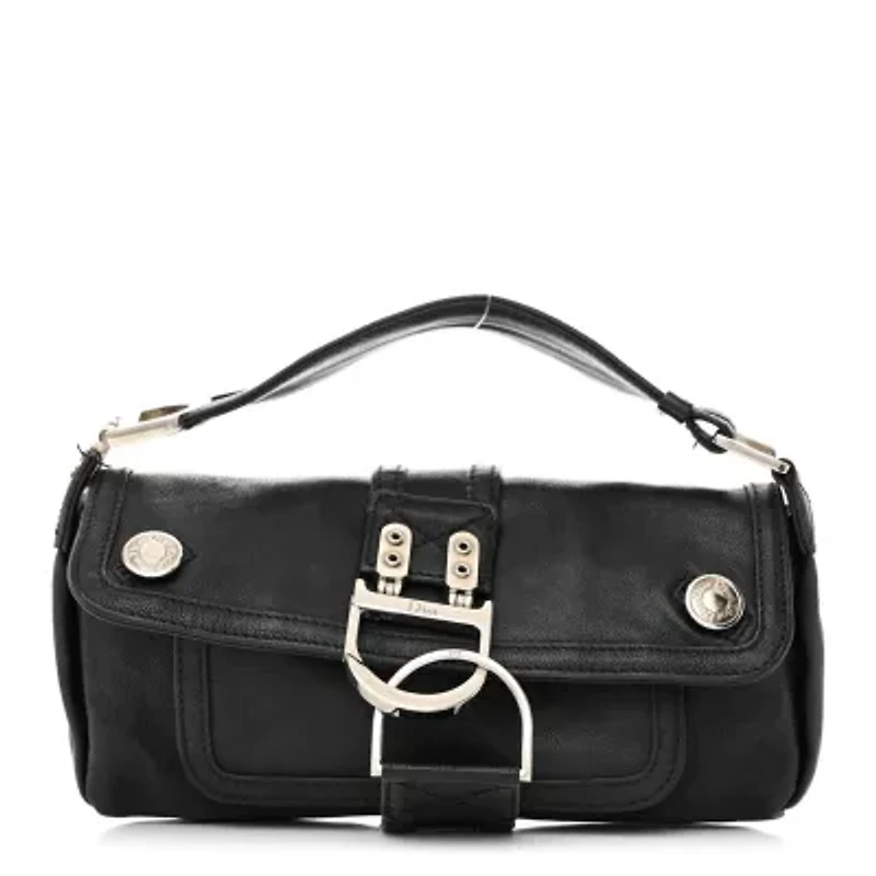 Dior Calfskin Flight East West Bag Black -FINAL SALE NO RETURNS