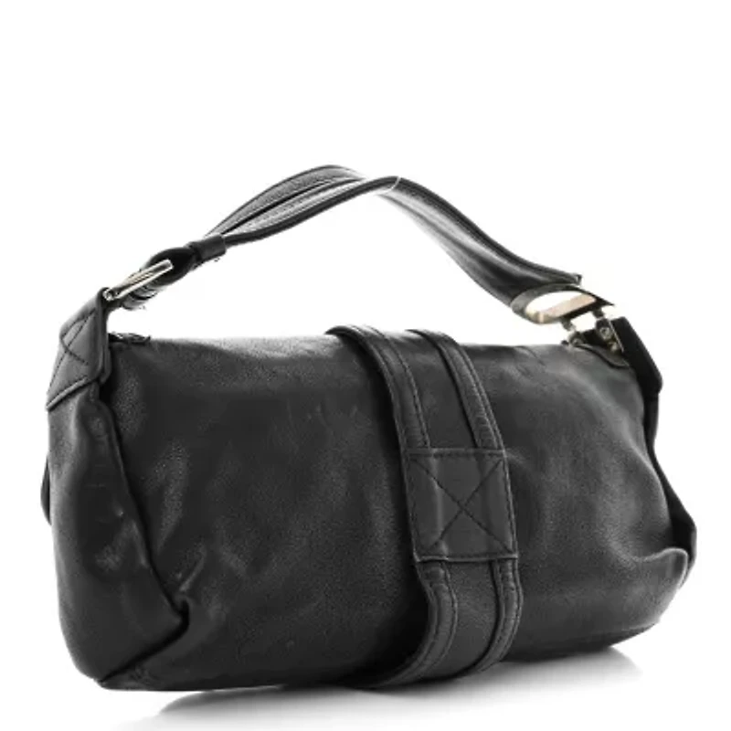 Dior Calfskin Flight East West Bag Black -FINAL SALE NO RETURNS