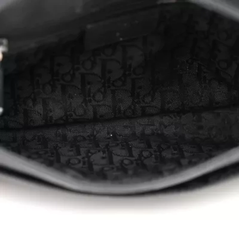 Dior Calfskin Flight East West Bag Black -FINAL SALE NO RETURNS