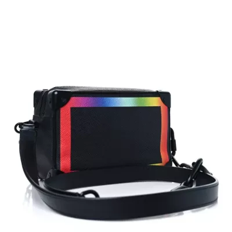 Louis Vuitton Taiga Rainbow Mini Soft Trunk Black -FINAL SALE NO RETURNS