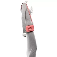 Burberry Goatskin Mini D-Ring Bag Bright Coral Pink -FINAL SALE NO RETURNS