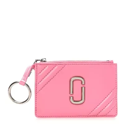 Marc Jacobs Calfskin Glam Shot Top Zip Multi Wallet Morning Glory -FINAL SALE NO RETURNS