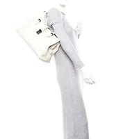 Bottega Veneta Nappa Intrecciato Medium Roma Tote White -FINAL SALE NO RETURNS