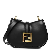 Fendi Vitello Brenta Cher Mini Fendi C'mon Black -FINAL SALE NO RETURNS