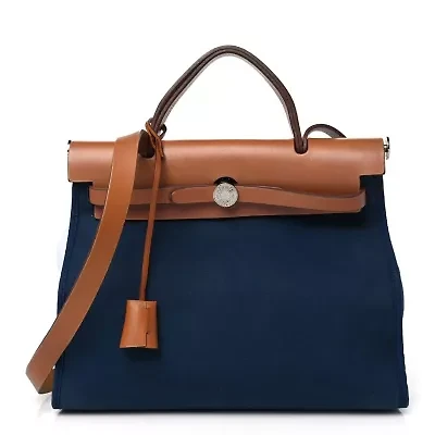 Hermes Toile H Berline Vache Hunter Herbag Zip -FINAL SALE NO RETURNS