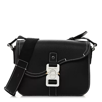 Dior Grained Calfskin Saddle Belt Clutch Fard -FINAL SALE NO RETURNS