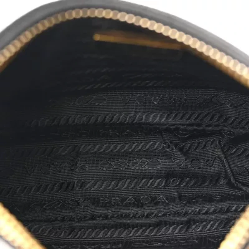 Prada Saffiano Lux Mini Shoulder Bag Black -FINAL SALE NO RETURNS