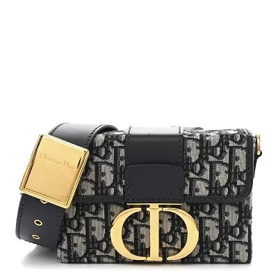 Dior Oblique 30 Montaigne Box Bag Grey -FINAL SALE NO RETURNS