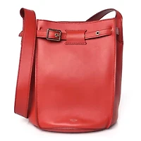 Celine Smooth Calfskin Long Strap Big Bucket Bag Fox Red -FINAL SALE NO RETURNS