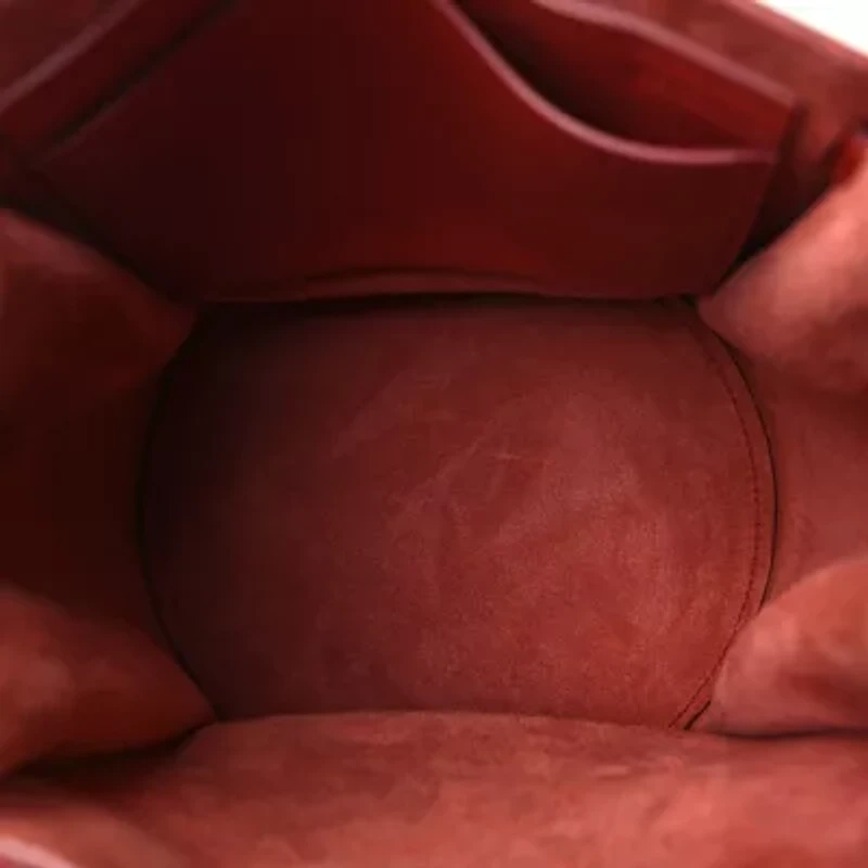 Celine Smooth Calfskin Long Strap Big Bucket Bag Fox Red -FINAL SALE NO RETURNS