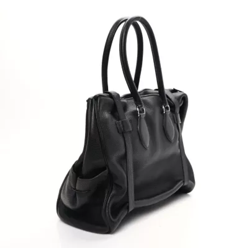 Hermes Taurillon Clemence Pursangle 35 Black -FINAL SALE NO RETURNS