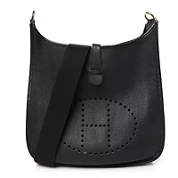 Hermes Taurillon Clemence Evelyne GM Black -FINAL SALE NO RETURNS
