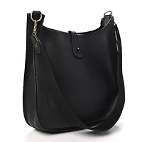 Hermes Taurillon Clemence Evelyne GM Black -FINAL SALE NO RETURNS